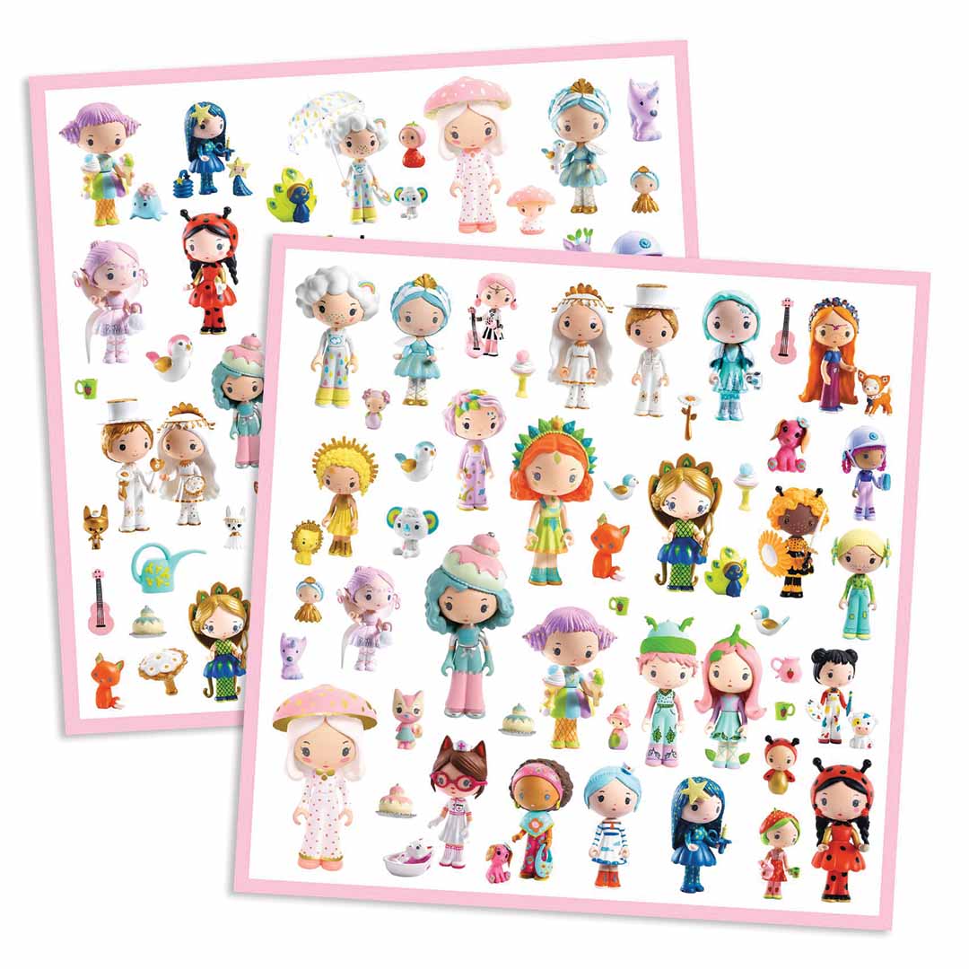 djeco stickers the little world of tinyly - 160st | DJ09286 | 1