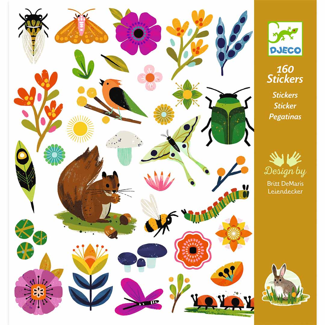 djeco stickers tuin - 160st