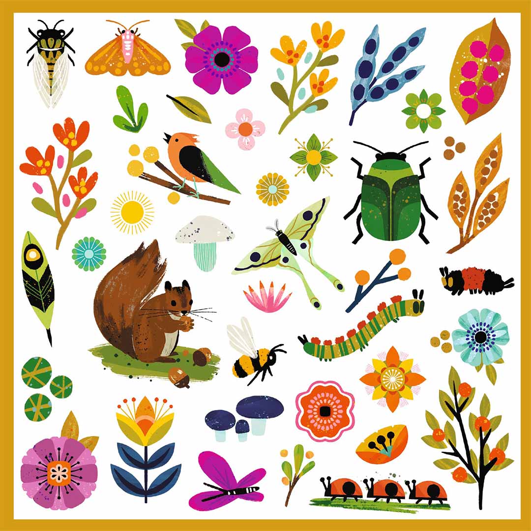 djeco stickers tuin - 160st | DJ09272 | 3