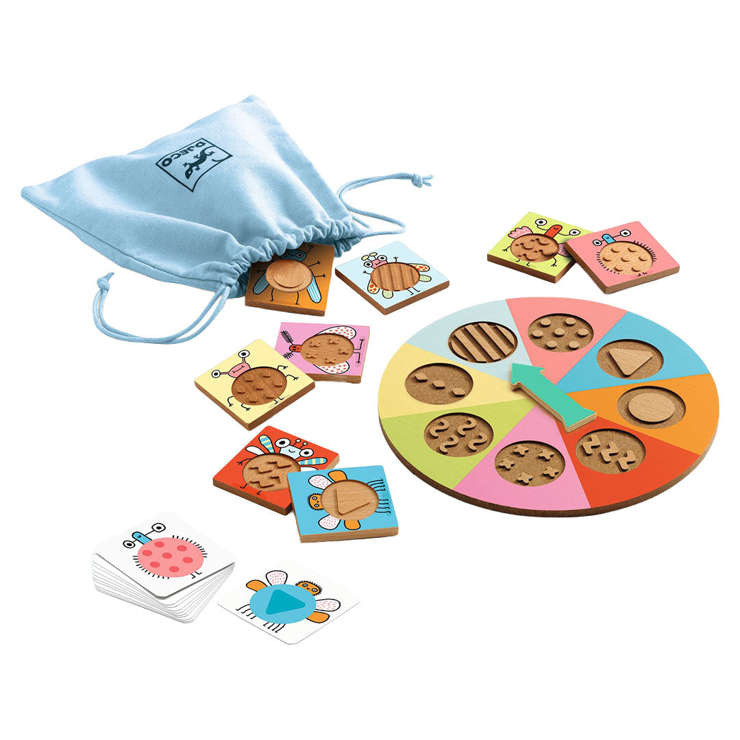 djeco tactiel spel - tactil-bzzz | DJ08259 | 3