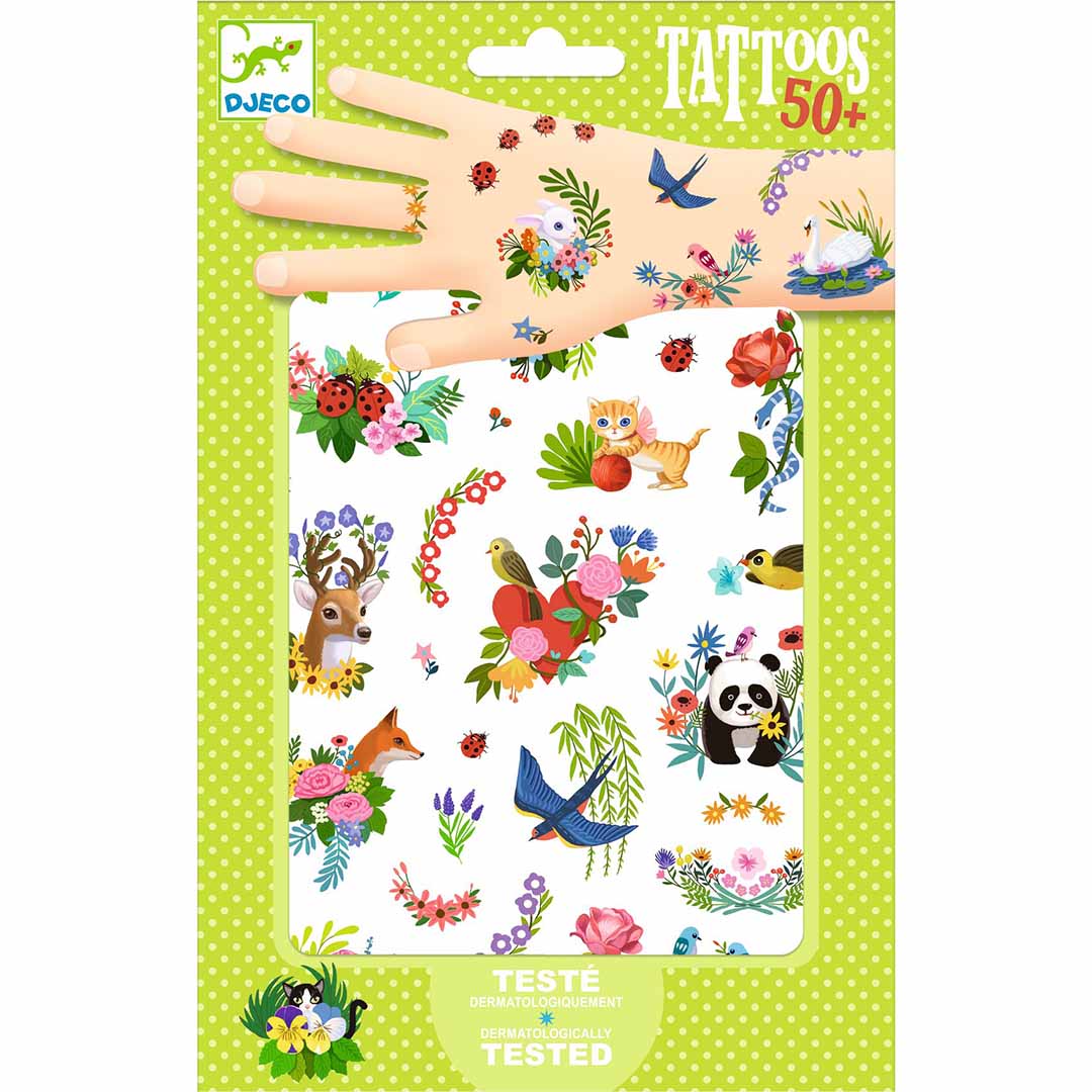 djeco tattoos - vrolijke lente