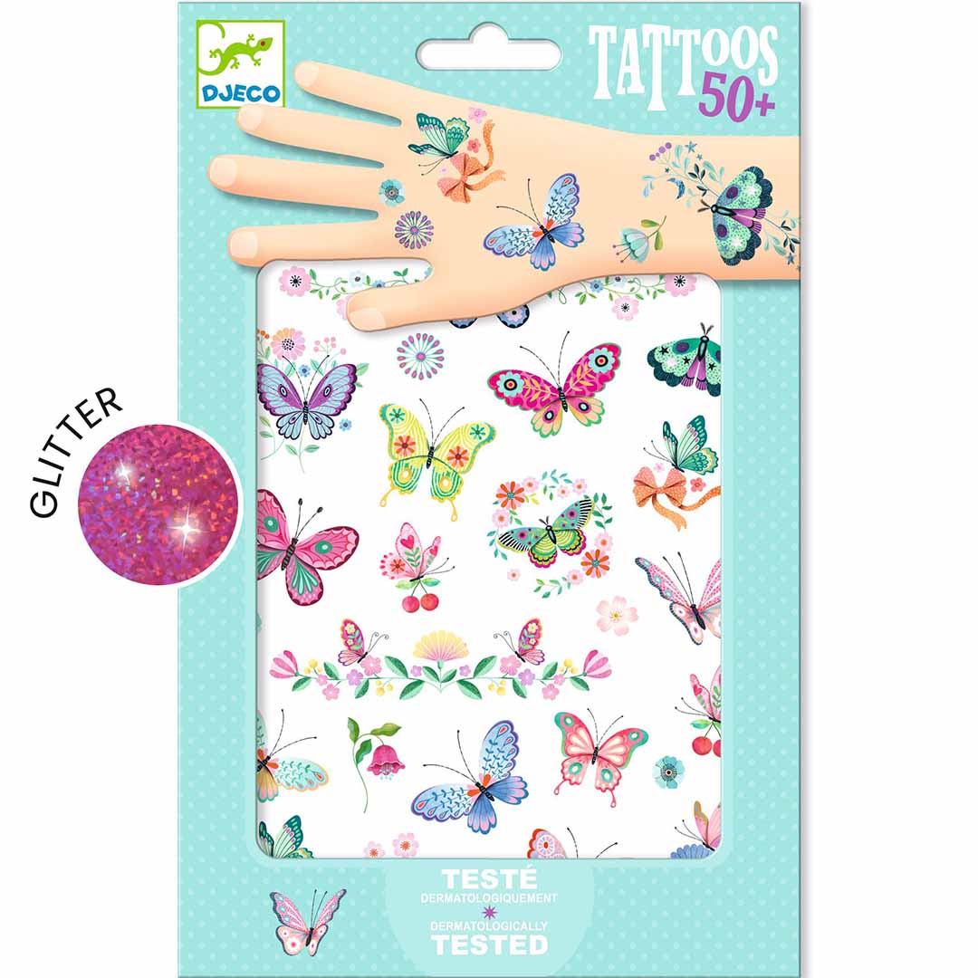 djeco tattoos droomvlinders | DJ09249 | 3
