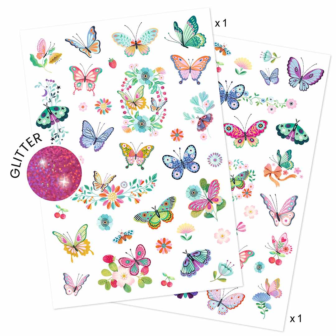 djeco tattoos droomvlinders | DJ09249 | 1