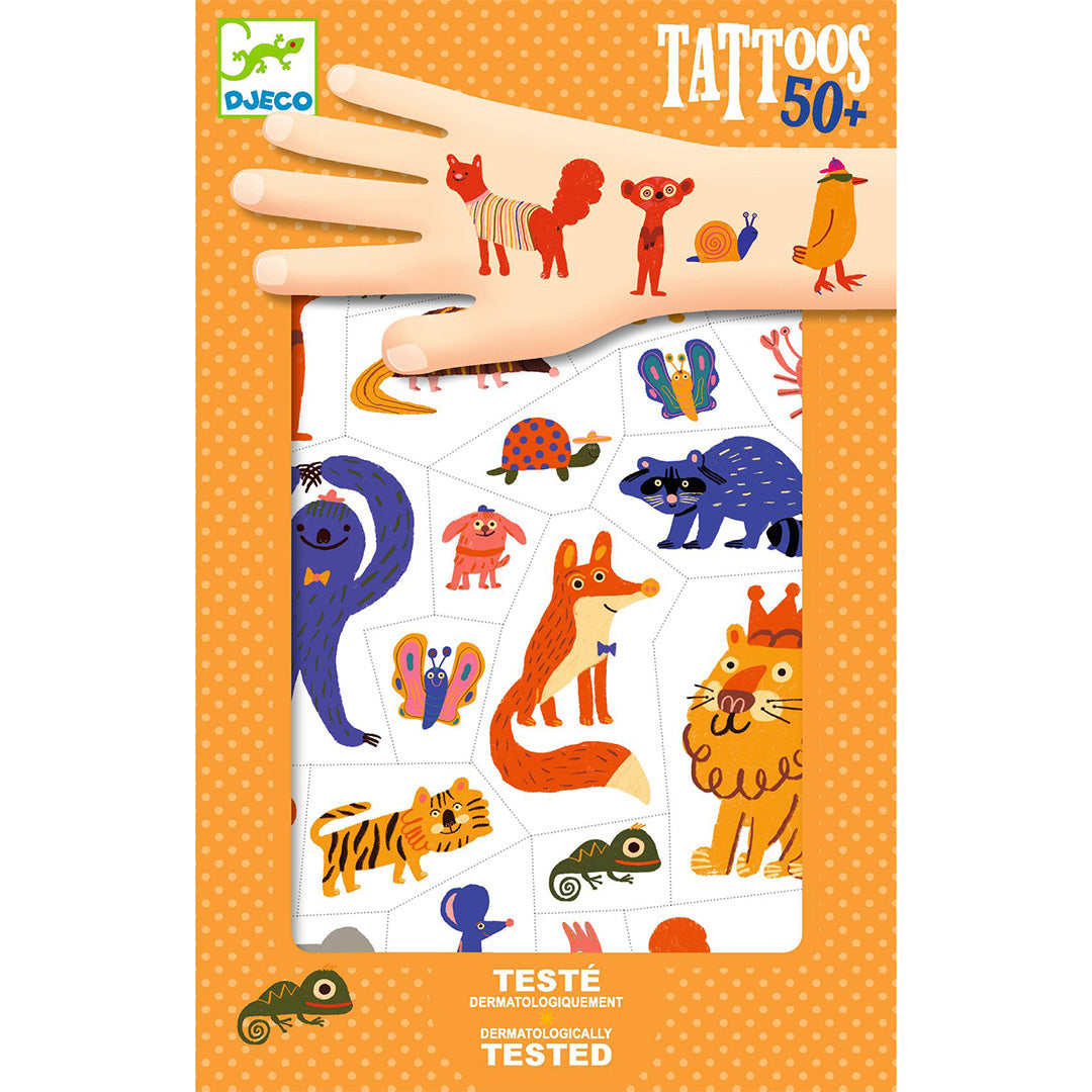 djeco tattoos grappige dieren | DJ09917 |