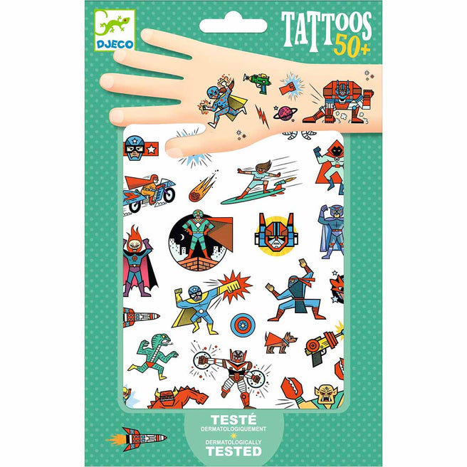 djeco tattoos superhelden en schurken | DJ09614 | 0