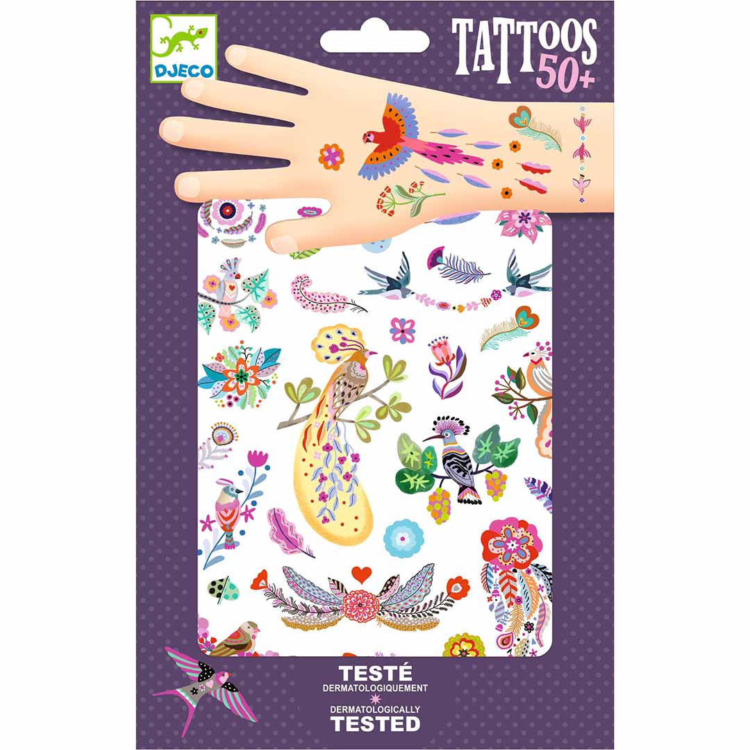 djeco tattoos vogels | DJ09615 | 0