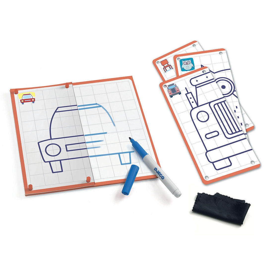 djeco tekenkaarten step by step symmetrie | DJ08325 | 1