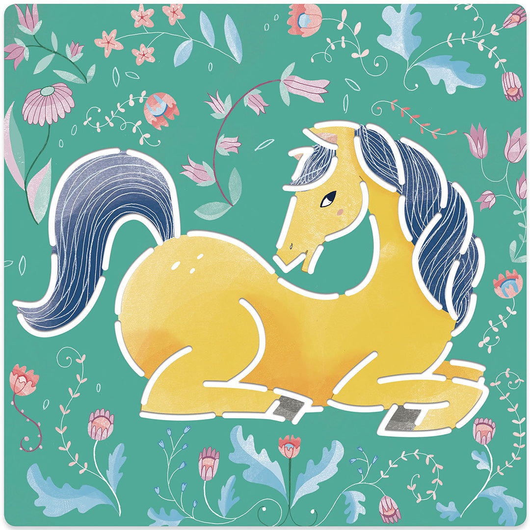 djeco tekensjablonen paarden | DJ08915 | 2