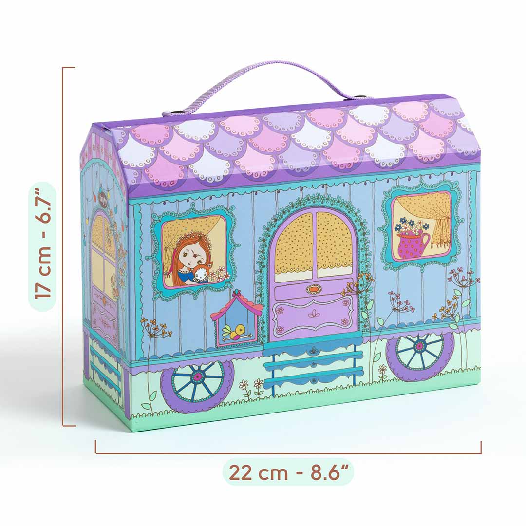 djeco tinyly draagbaar poppenhuis - bluchka & indie