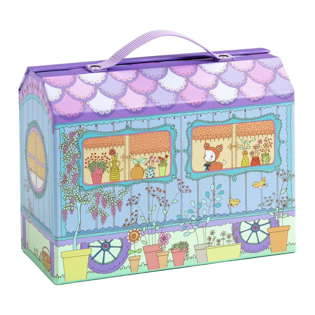 djeco tinyly draagbaar poppenhuis - bluchka & indie