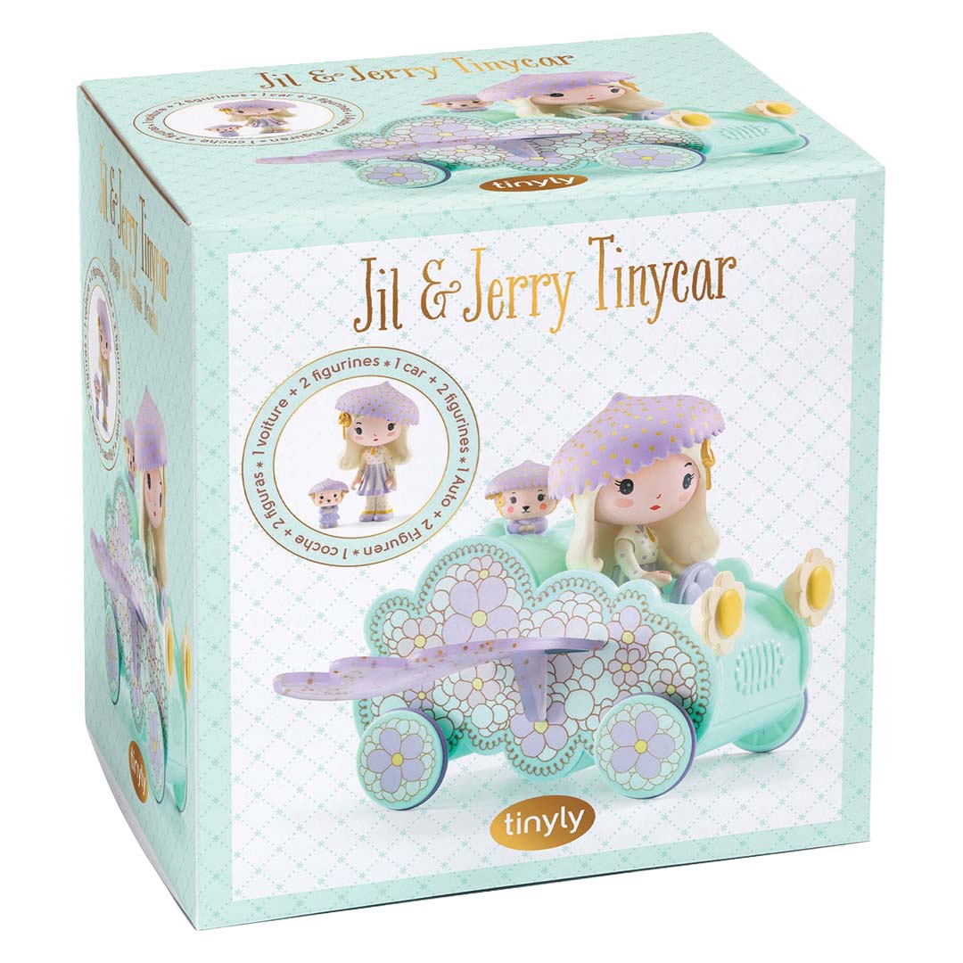 djeco tinyly speelfiguur - jil & jerry tinycar