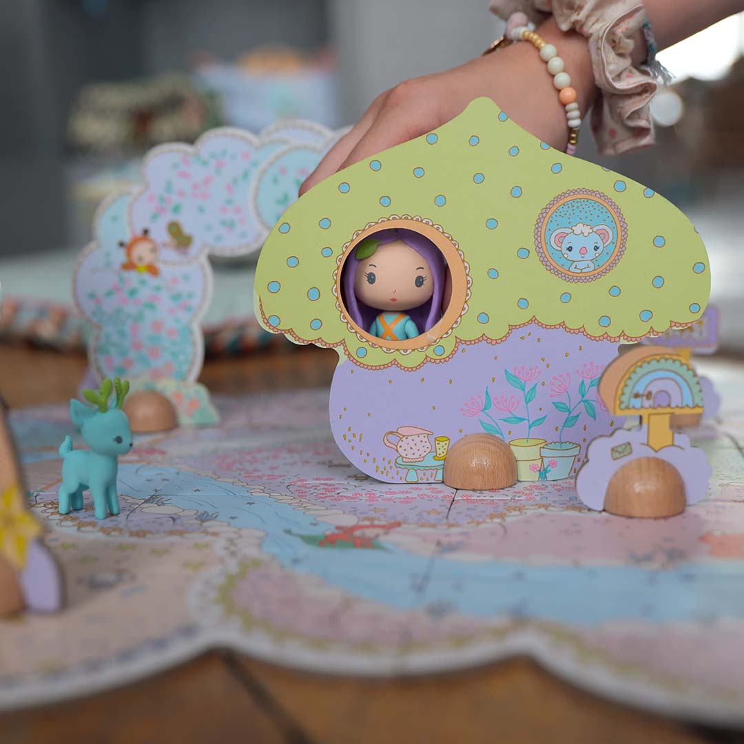 djeco tinyly vloerpuzzel puzzl'up lily - 33-delig