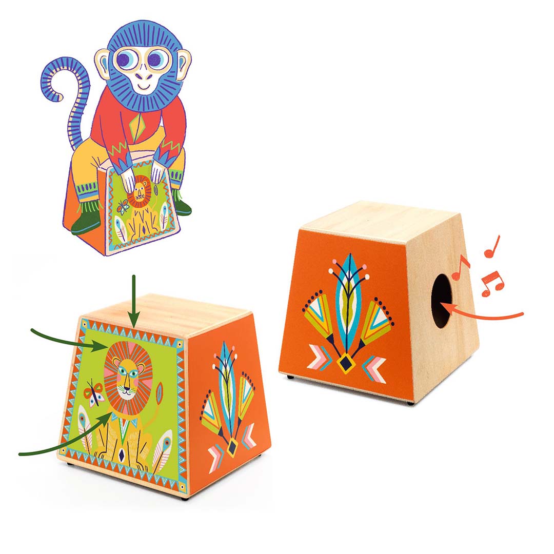 djeco trommel cajon animambo