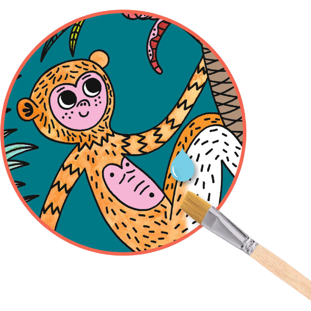 djeco verfset magic reveal paint - in the jungle | DJ00096 | 3