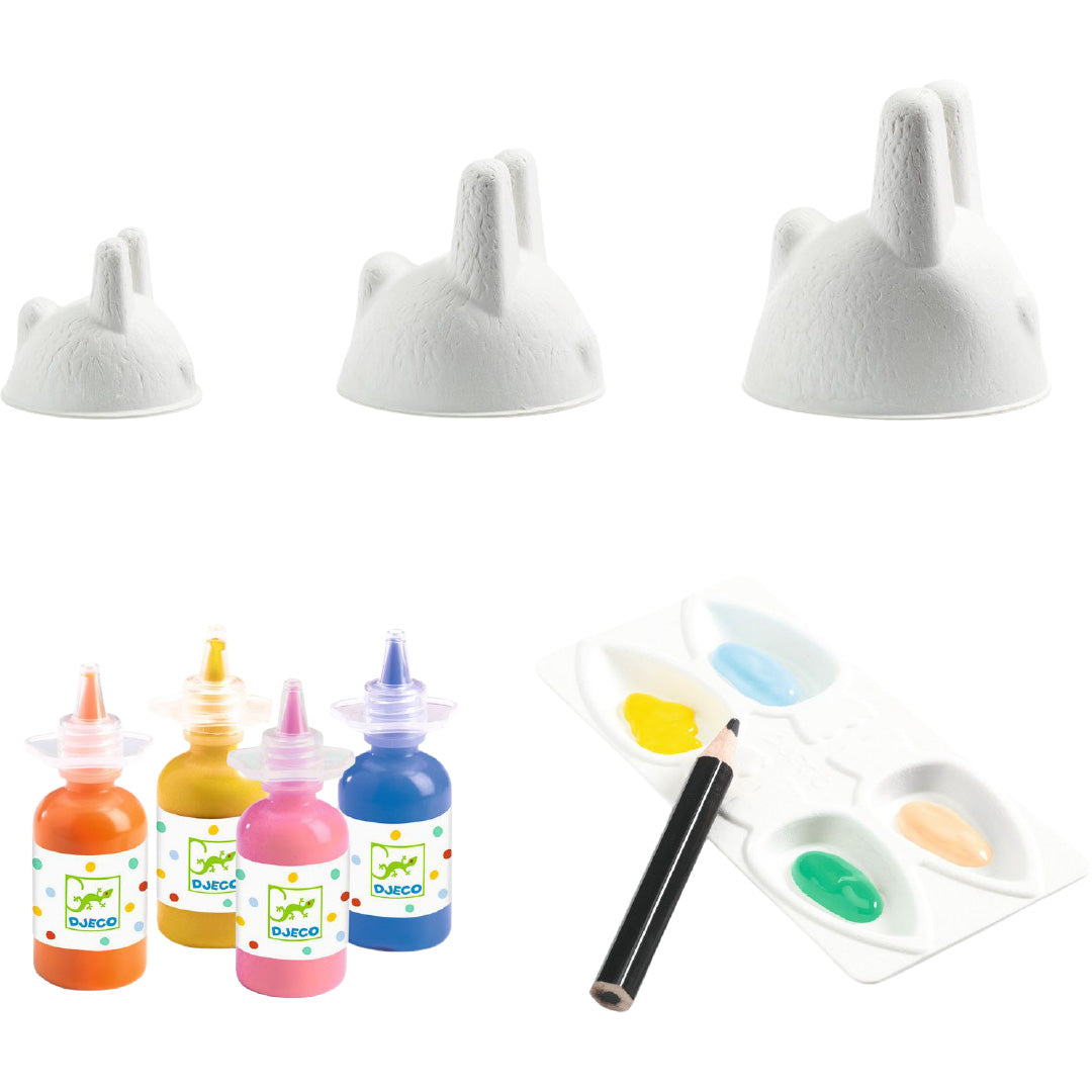 djeco vingerverfset bunny trio | DJ00962 | 3