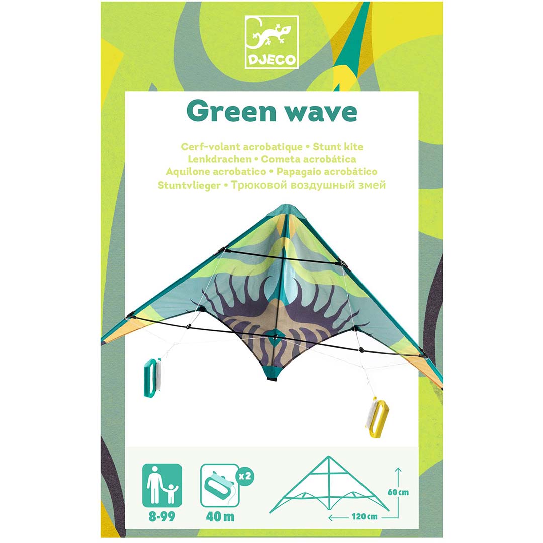 djeco vlieger green wave | DJ02163 | 4