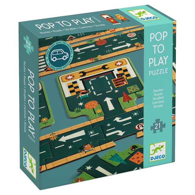 djeco vloerpuzzel autoweg - 21st