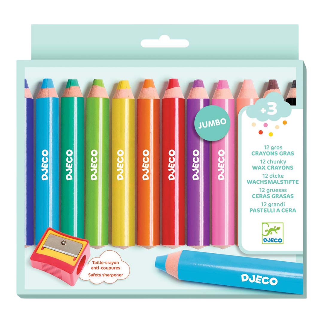 djeco waskrijtjes chunky - 12st