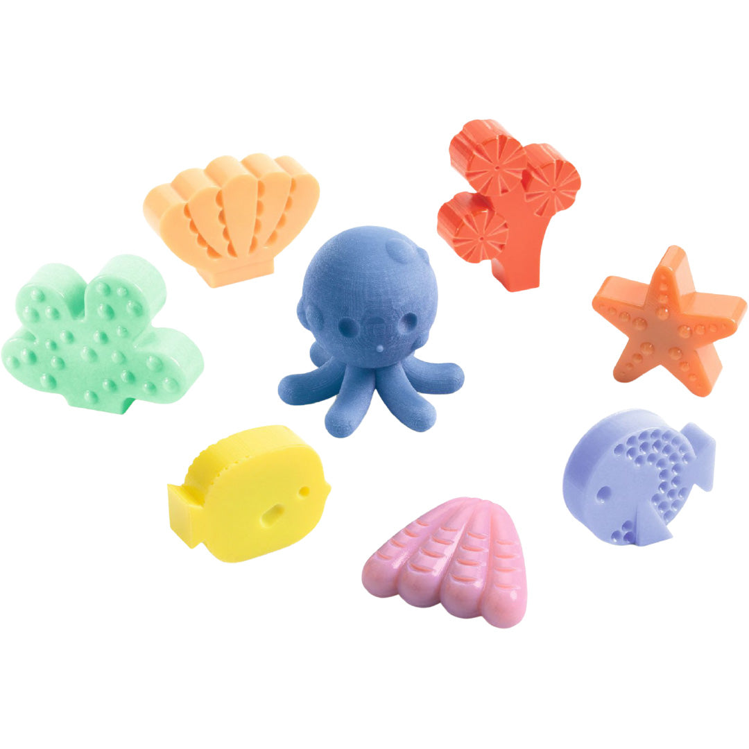 djeco waskrijtjes happy ocean - 8st | DJ09048 | 