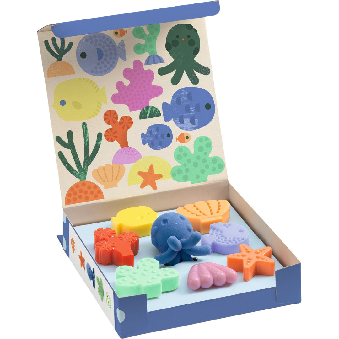 djeco waskrijtjes happy ocean - 8st | DJ09048 | 2
