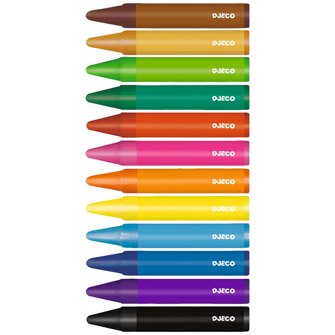 djeco waskrijtjes jumbo - 12st | DJ00969 |