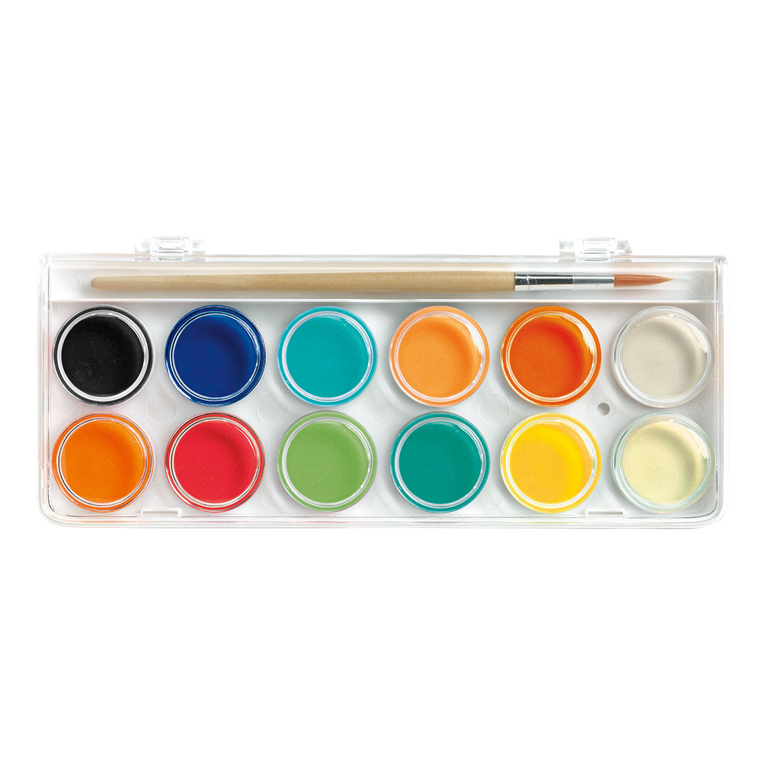 djeco waterverfset - 12 kleuren | DJ08803 | 1