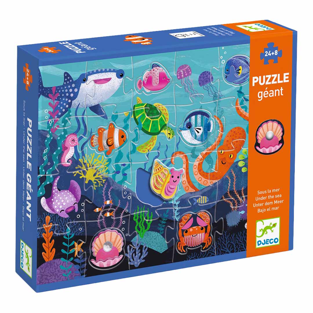 djeco xl puzzel oceaan dieren - 32st | DJ07166 | 0