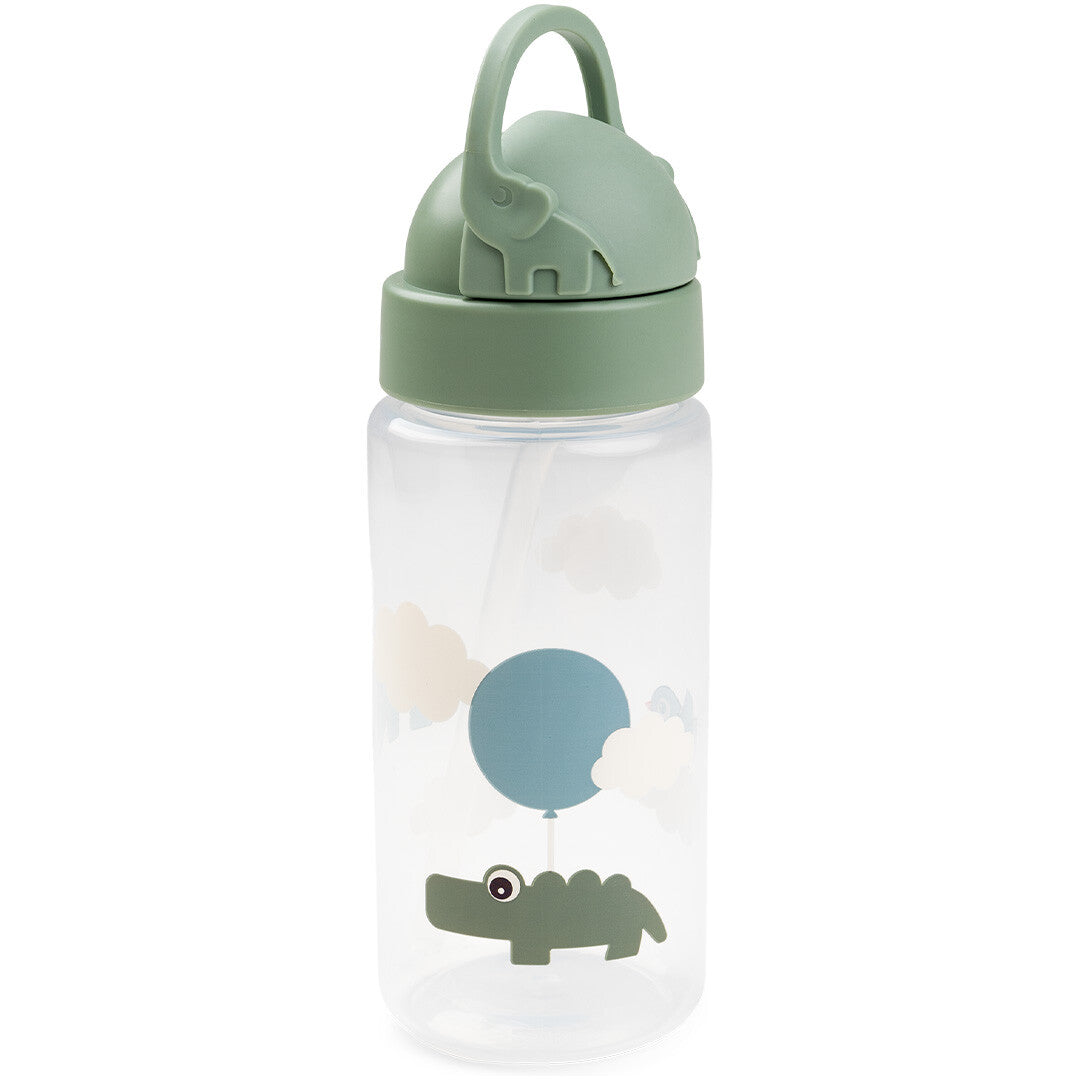 done by deer drinkfles met rietje - happy clouds - green - 350ml | 1036003 | 0