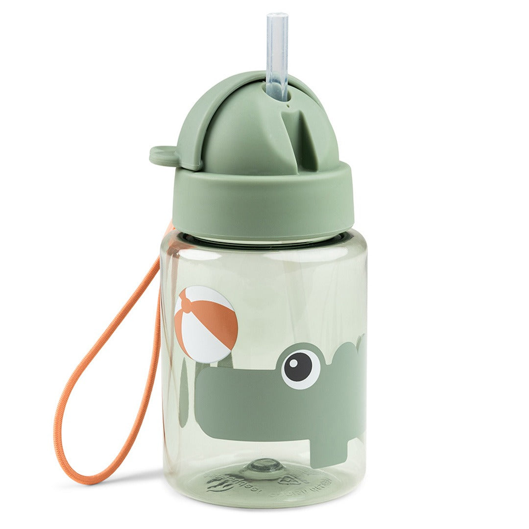 done by deer drinkfles met rietje - playground - green - 280 ml | 1046803 | 0