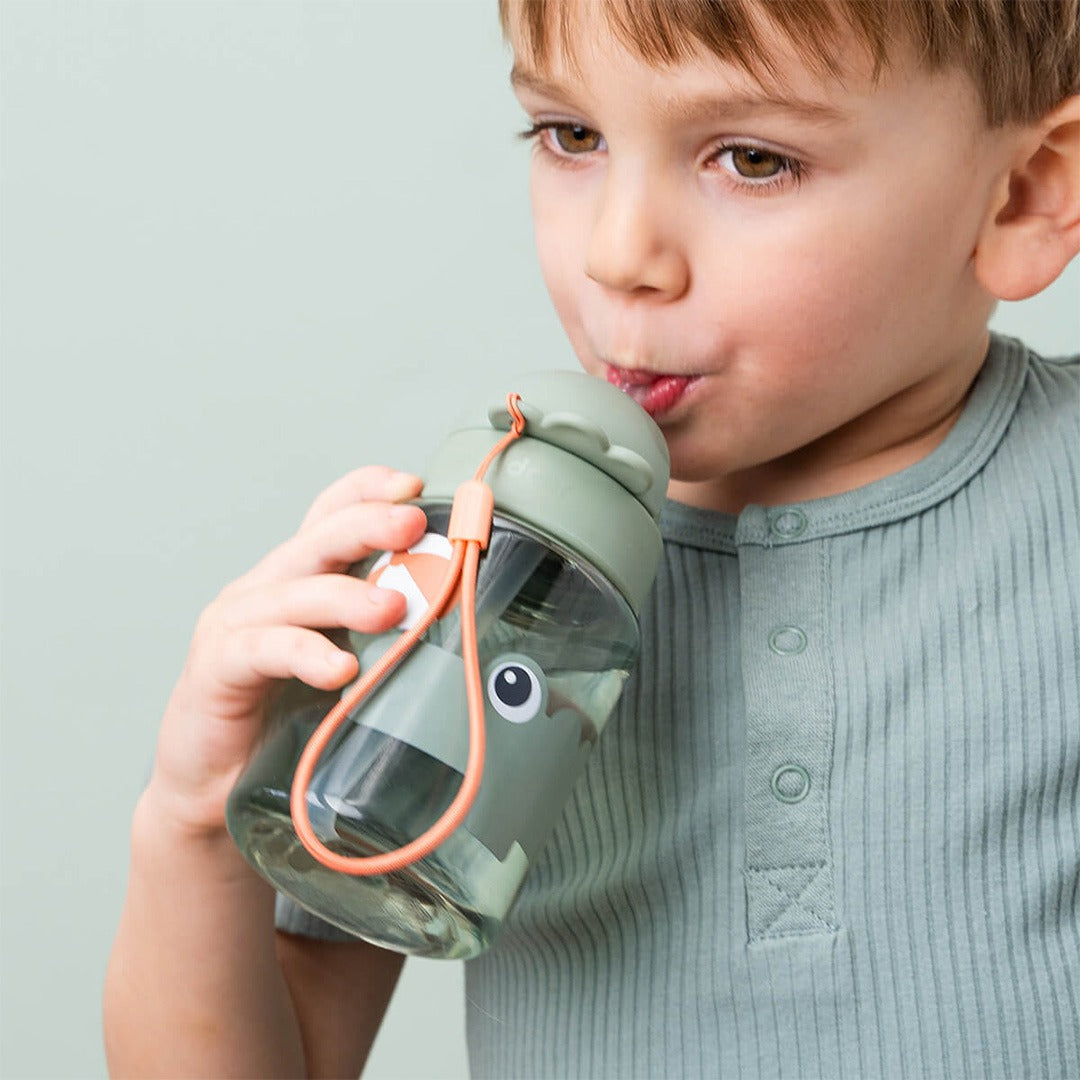 done by deer drinkfles met rietje - playground - green - 280 ml | 1046803 | 1