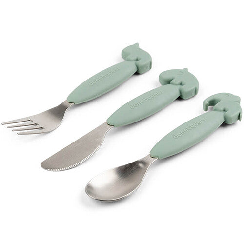done by deer kinderbestek easy-grip - green | 1126863 | 1