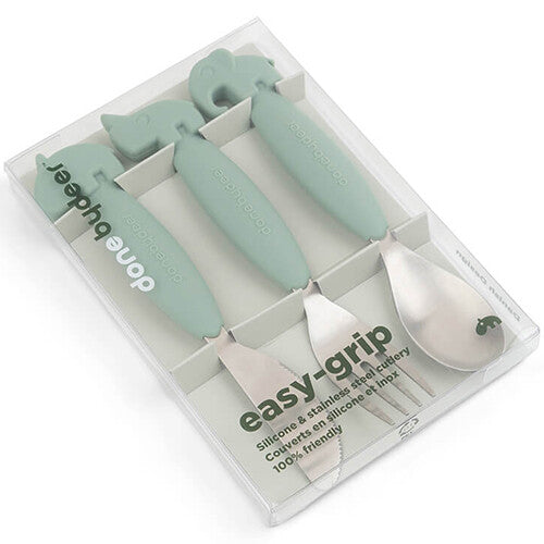 done by deer kinderbestek easy-grip - green | 1126863 | 3