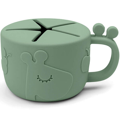 done by deer siliconen snackdoosje peekaboo - raffi green | 1929433 | 0