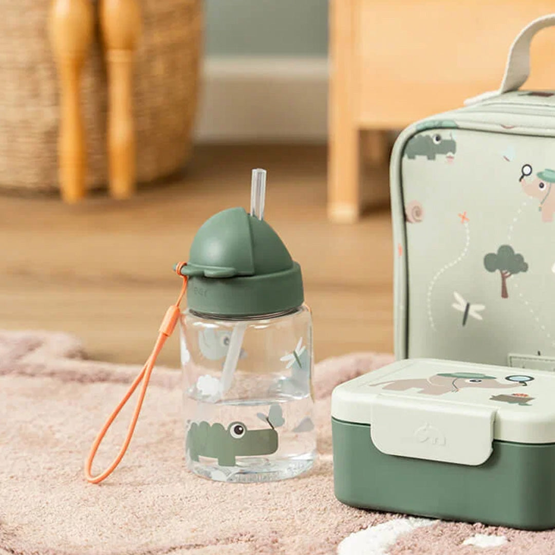 done by deer drinkfles met rietje tiny trails - green - 280ml | 1066133 | 2