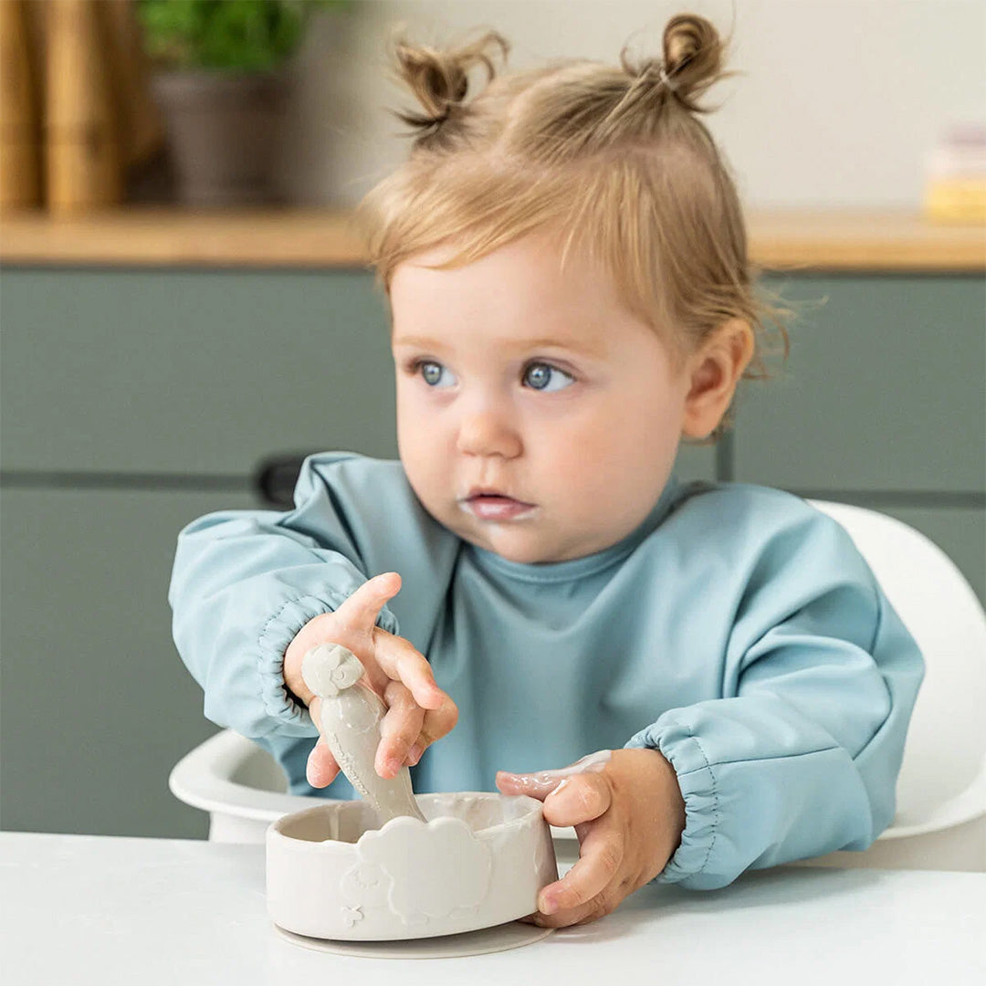 done by deer kinderservies met zuignap - sheepy - sand - 2-delig | 1569659 | 2