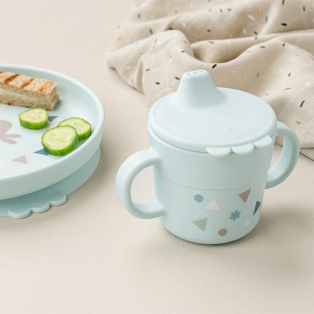 done by deer kinderservies met 1593032zuignap celebration - blue - 3-delig | 1593032 | 2