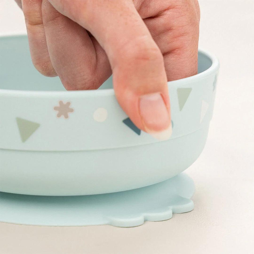 done by deer kinderservies met 1593032zuignap celebration - blue - 3-delig | 1593032 | 3