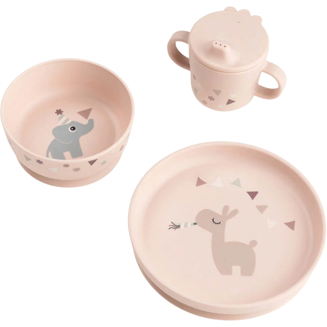 done by deer kinderservies met zuignap celebration - powder - 3-delig |  | 1593031 | 