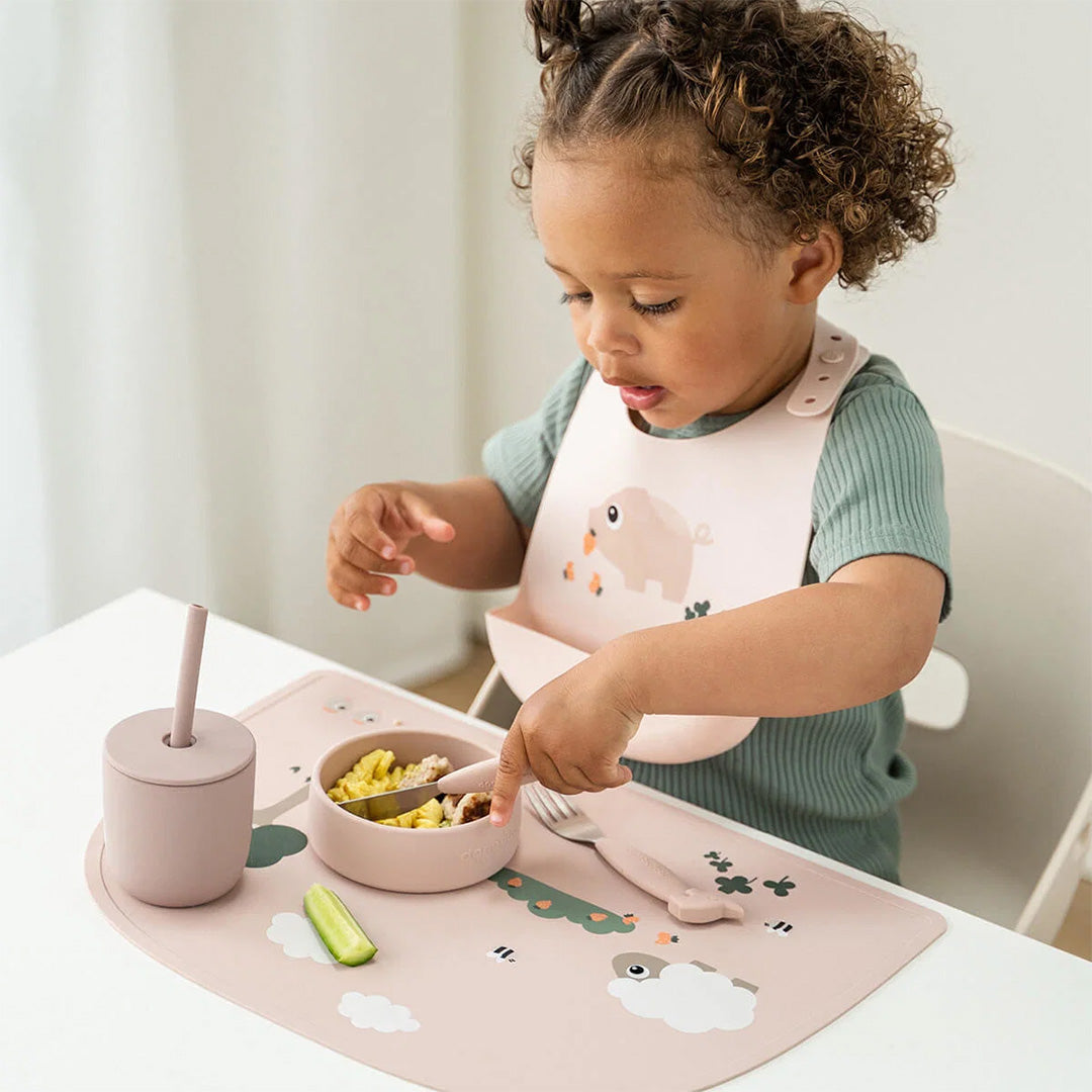 done by deer placemat tiny farm - powder | 1069201 | 2