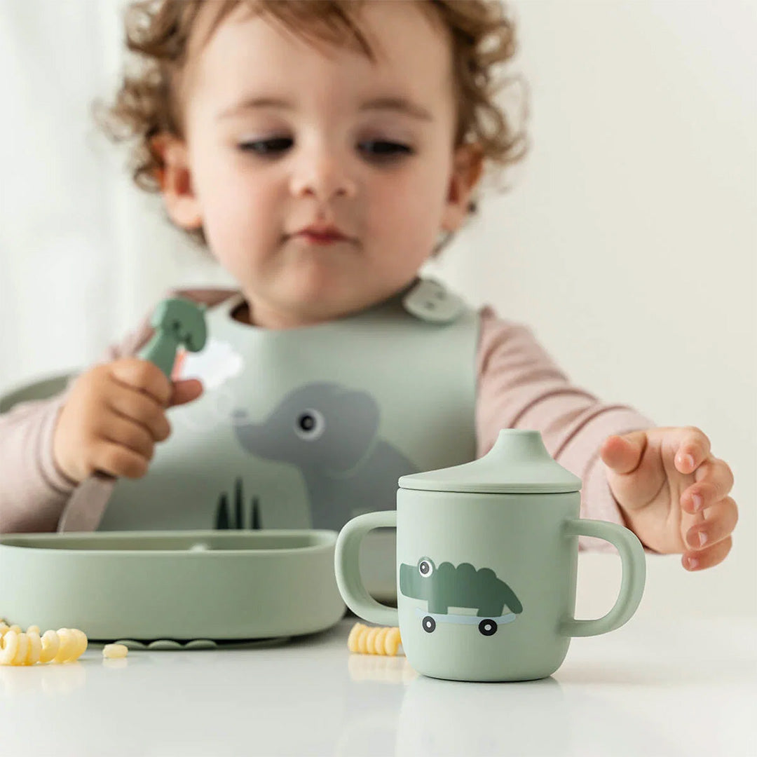 done by deer siliconen tuitbeker playground - green |  1469623 | 3