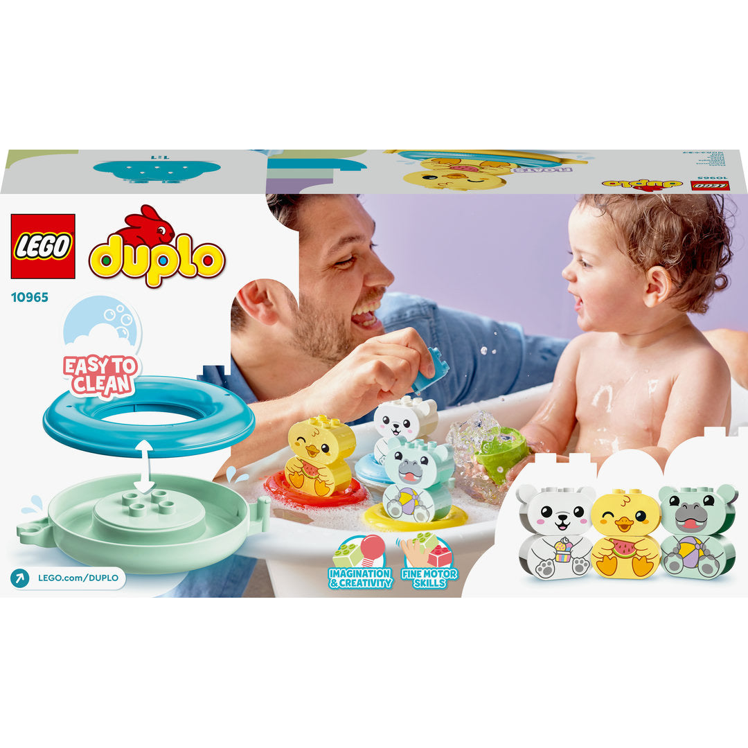 LEGO DUPLO pret in bad: drijvende dierentrein educatief speelgoed