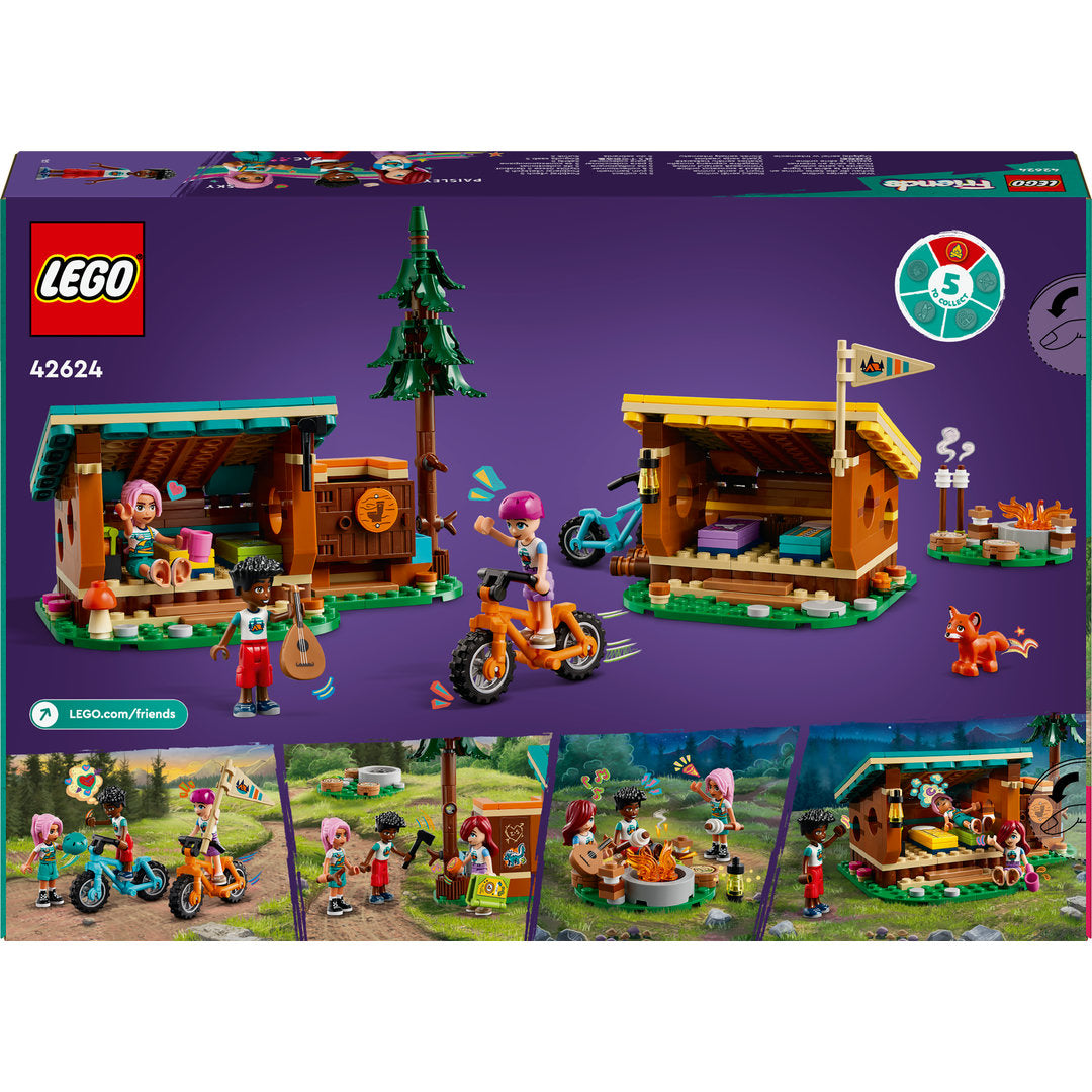 LEGO friends avonturenkamp knusse boshutten
