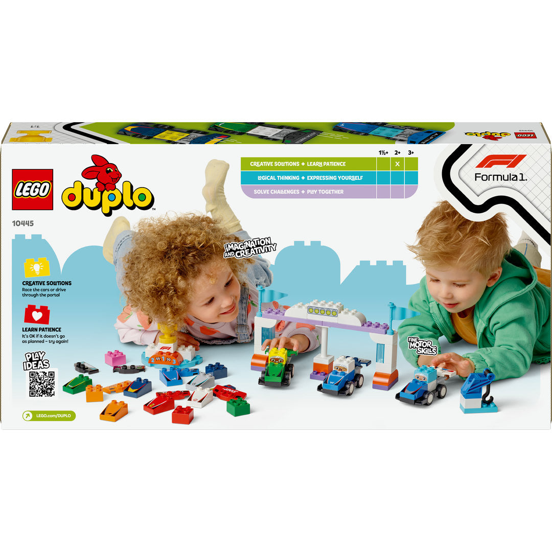 LEGO DUPLO stad f1 team racewagens en coureurs