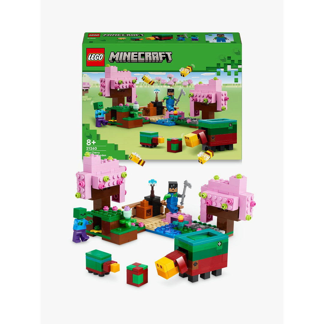 LEGO minecraft de kersenbloesemtuin