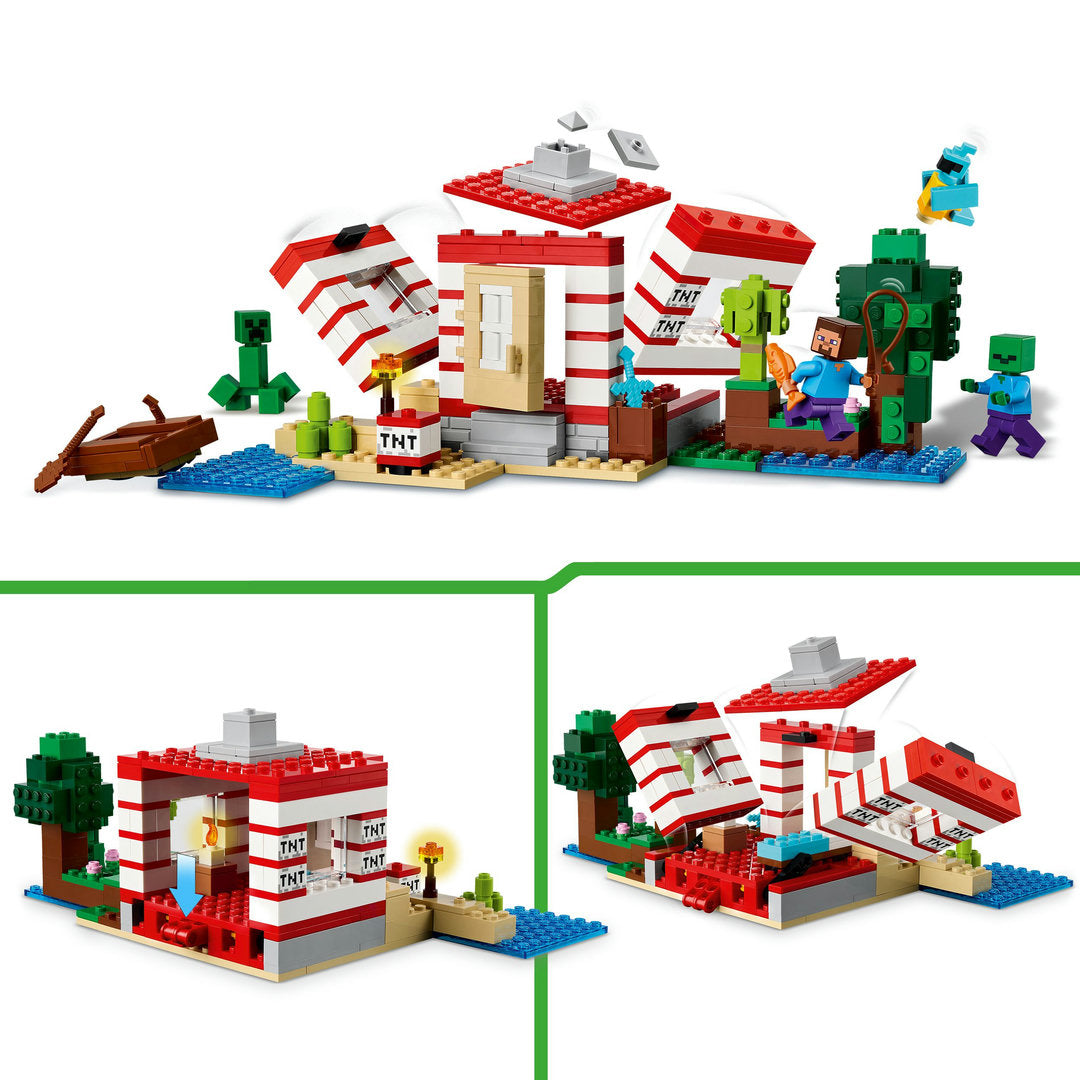LEGO minecraft het tnt junglehuis videogameset