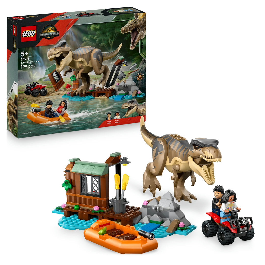 LEGO jurassic world t. rex rivierontsnapping bouwset