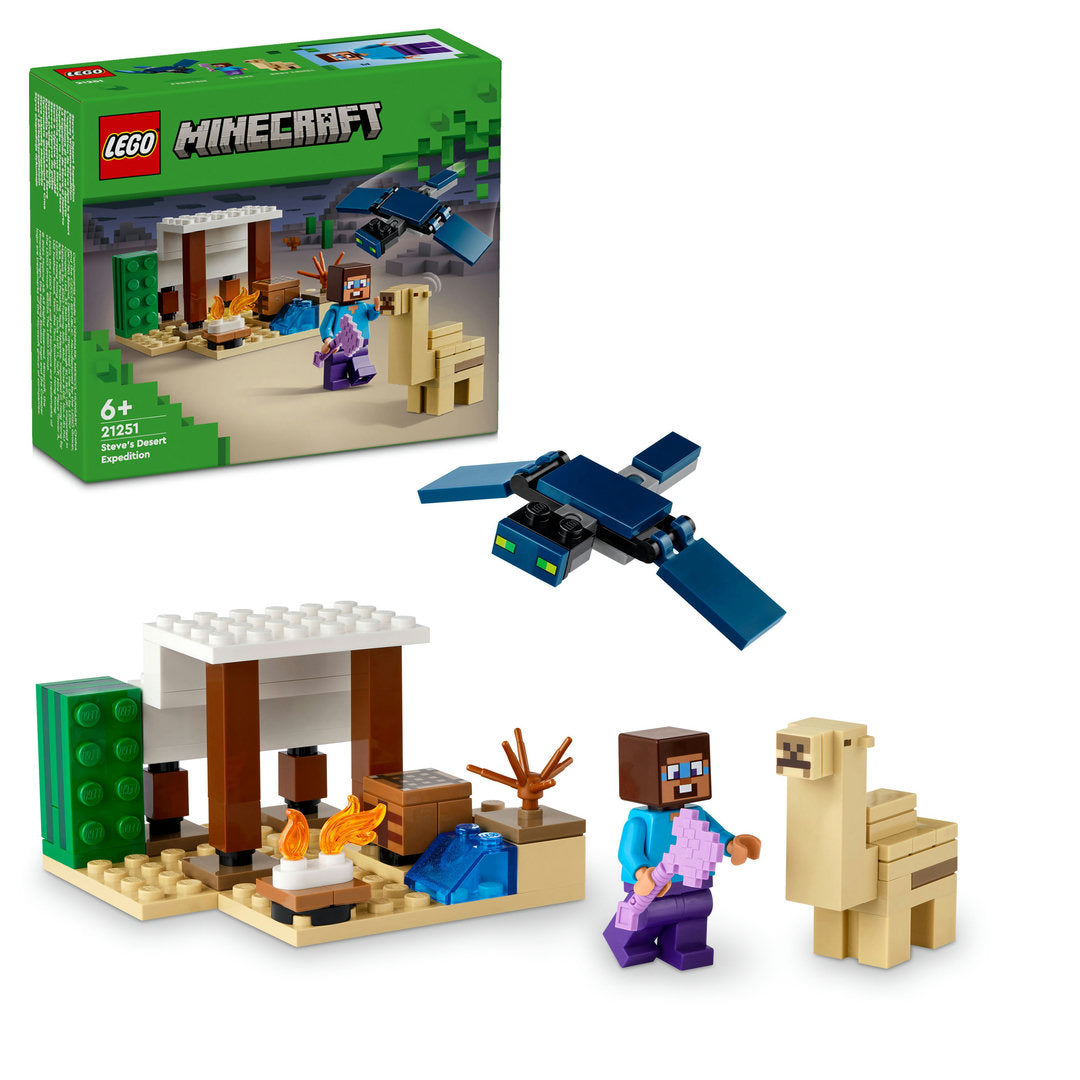 LEGO minecraft steve's woestijnexpeditie set