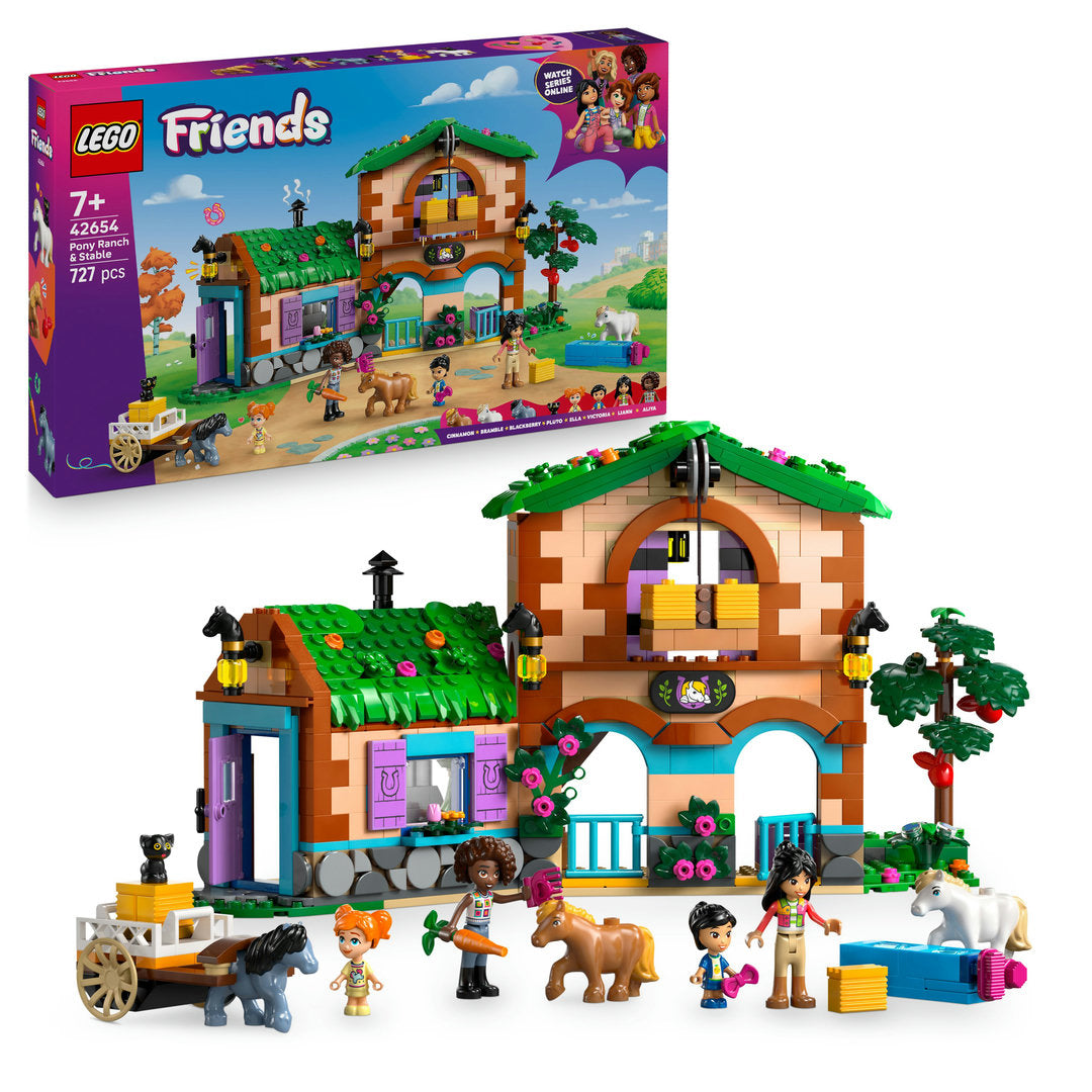 LEGO friends ponyboerderij en stal bouwset