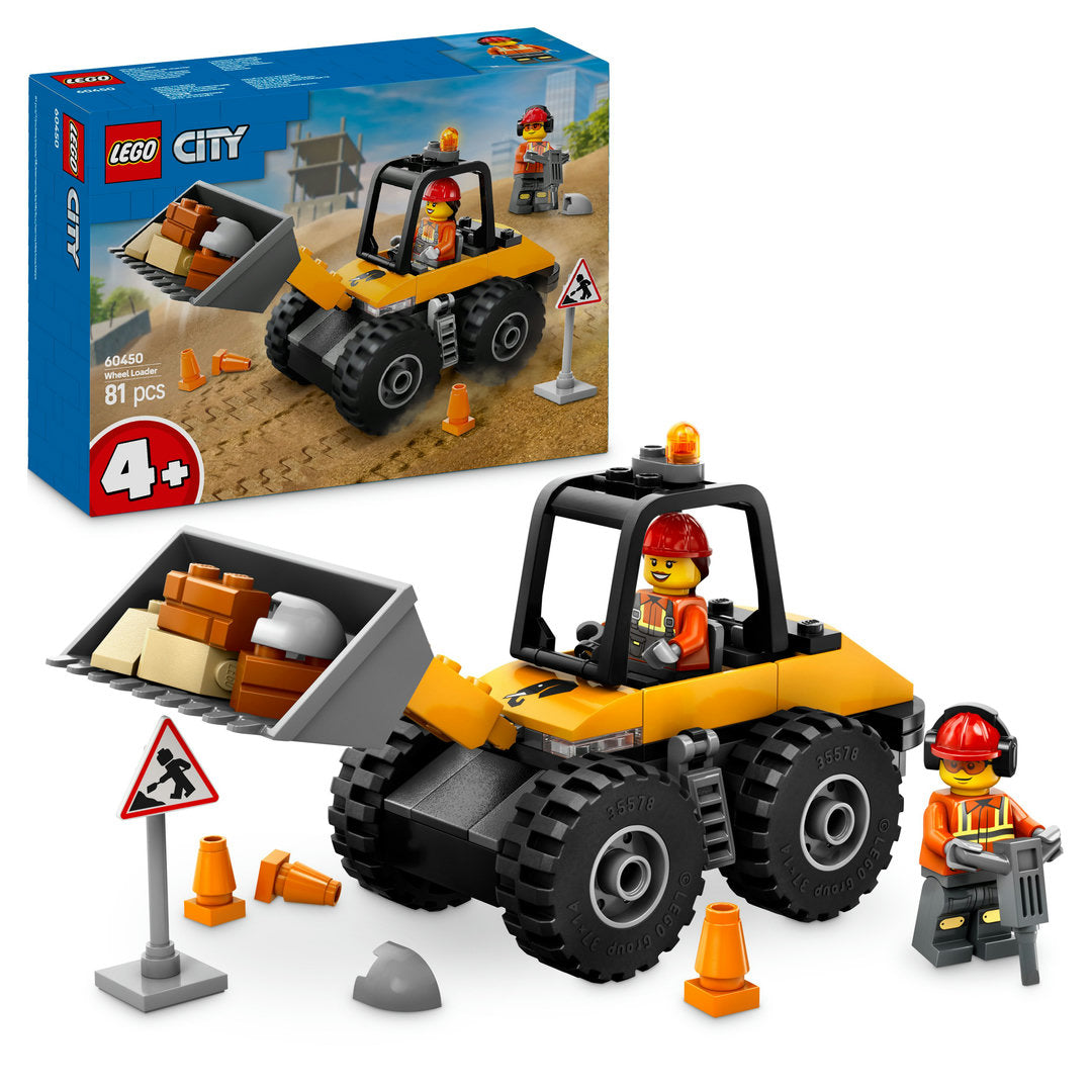 LEGO city gele wiellader bouwbare voertuigset