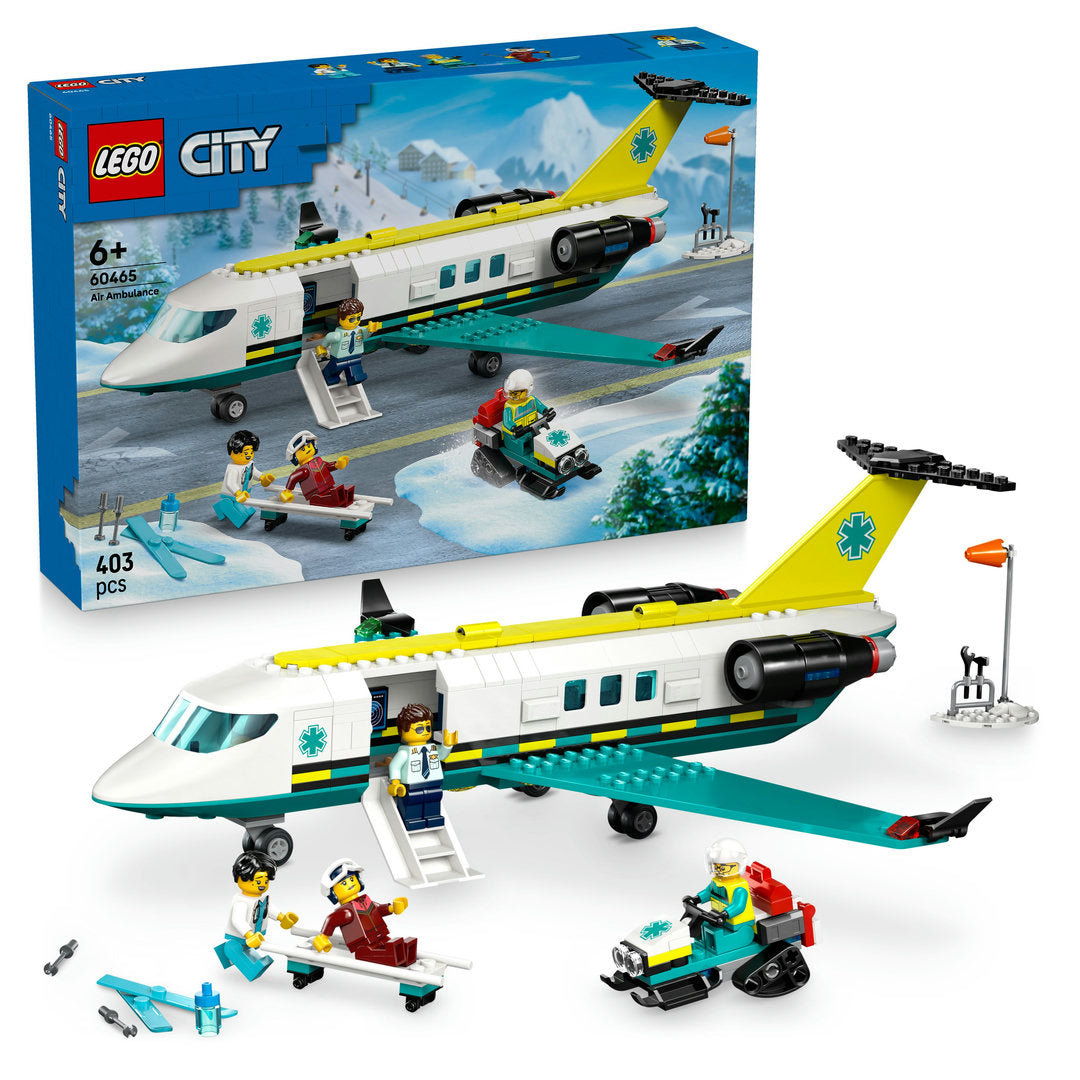 LEGO city ambulancevliegtuig vliegtuig